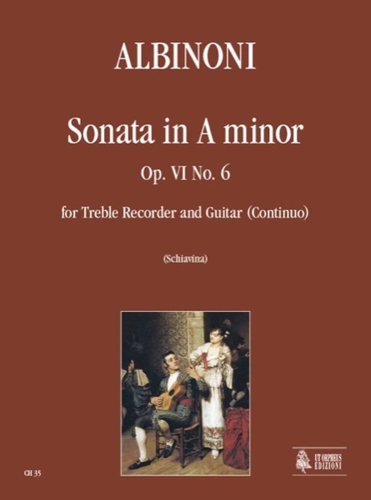 Sonata Op 6 No 6 In A Minor Treble Recorder/Guitar